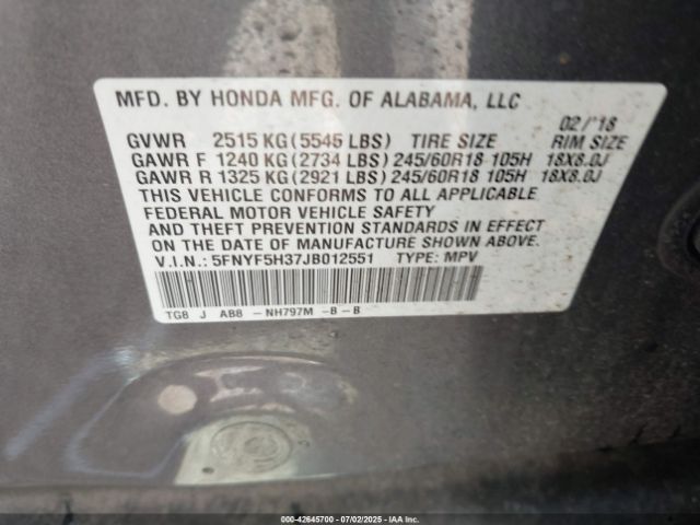 Honda Pilot Ex Image 14