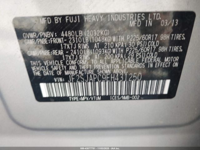 Subaru Forester 2.5i Touring Image 14