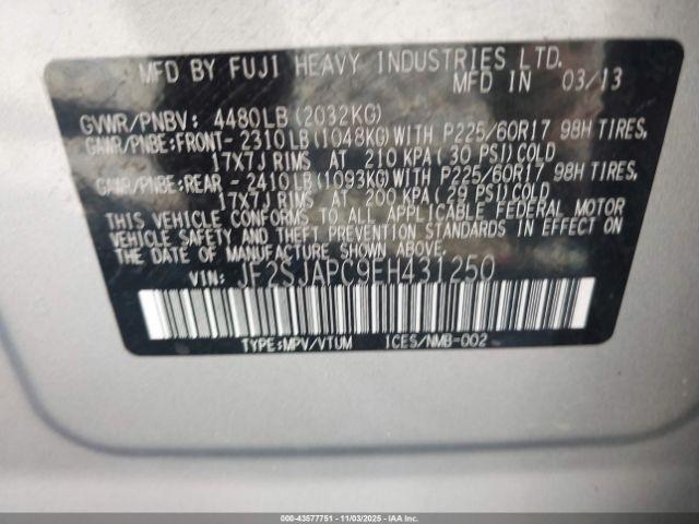 Subaru Forester 2.5i Touring Image 14