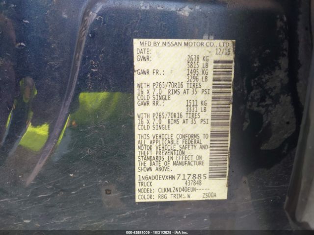 Nissan Frontier Sv Image 7