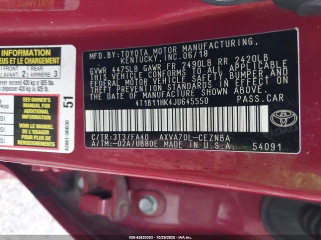 Toyota Camry Le Image 11