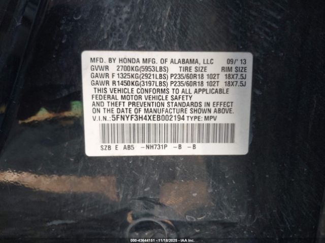 Honda Pilot Ex Image 12