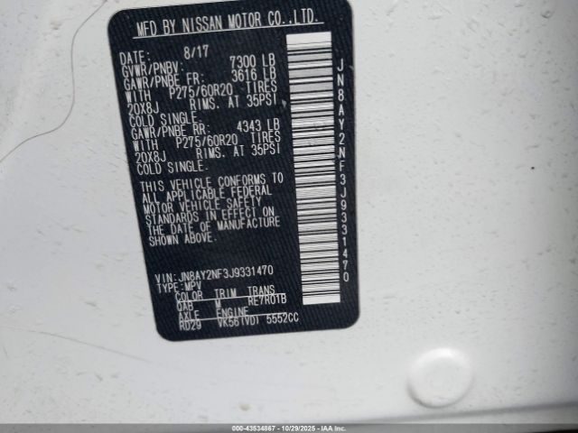 Nissan Armada Platinum Image 10