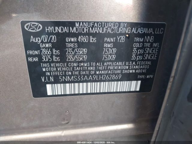 Hyundai SANTA FE Sel 2.0t Image 5