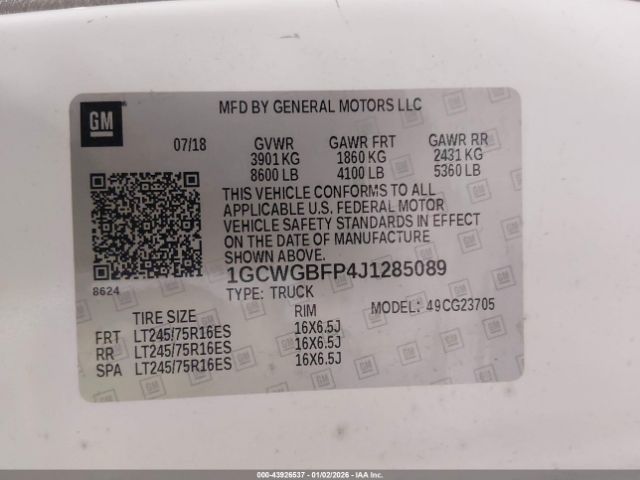 Chevrolet Express Work Van Image 5