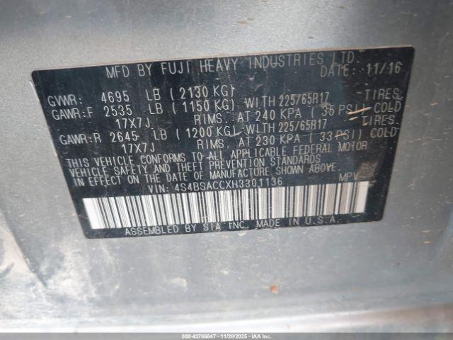 Subaru Outback 2.5i Premium Image 17