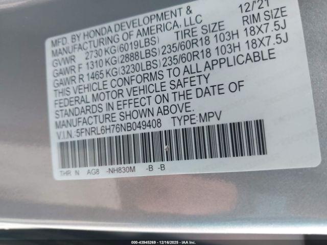 Honda Odyssey Ex-l Image 11