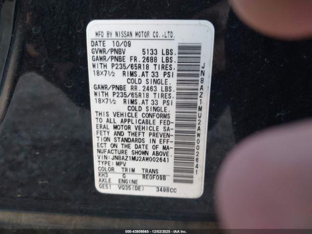 Nissan Murano Sl Image 12