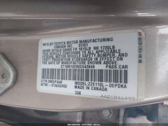 Toyota Corolla Le Image 4