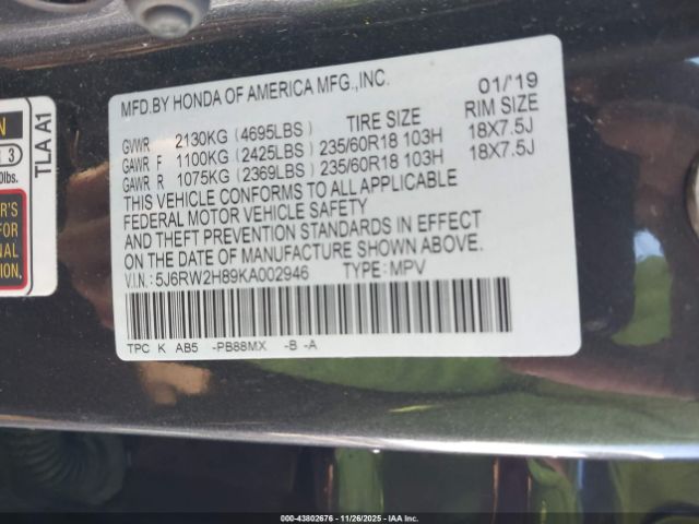 Honda CR-V Ex-l Image 11