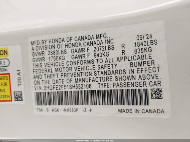 Honda Civic Sport Image 10